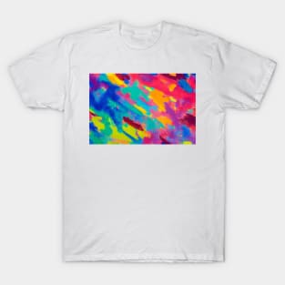 Cool colorful abstract painting mix merge T-Shirt